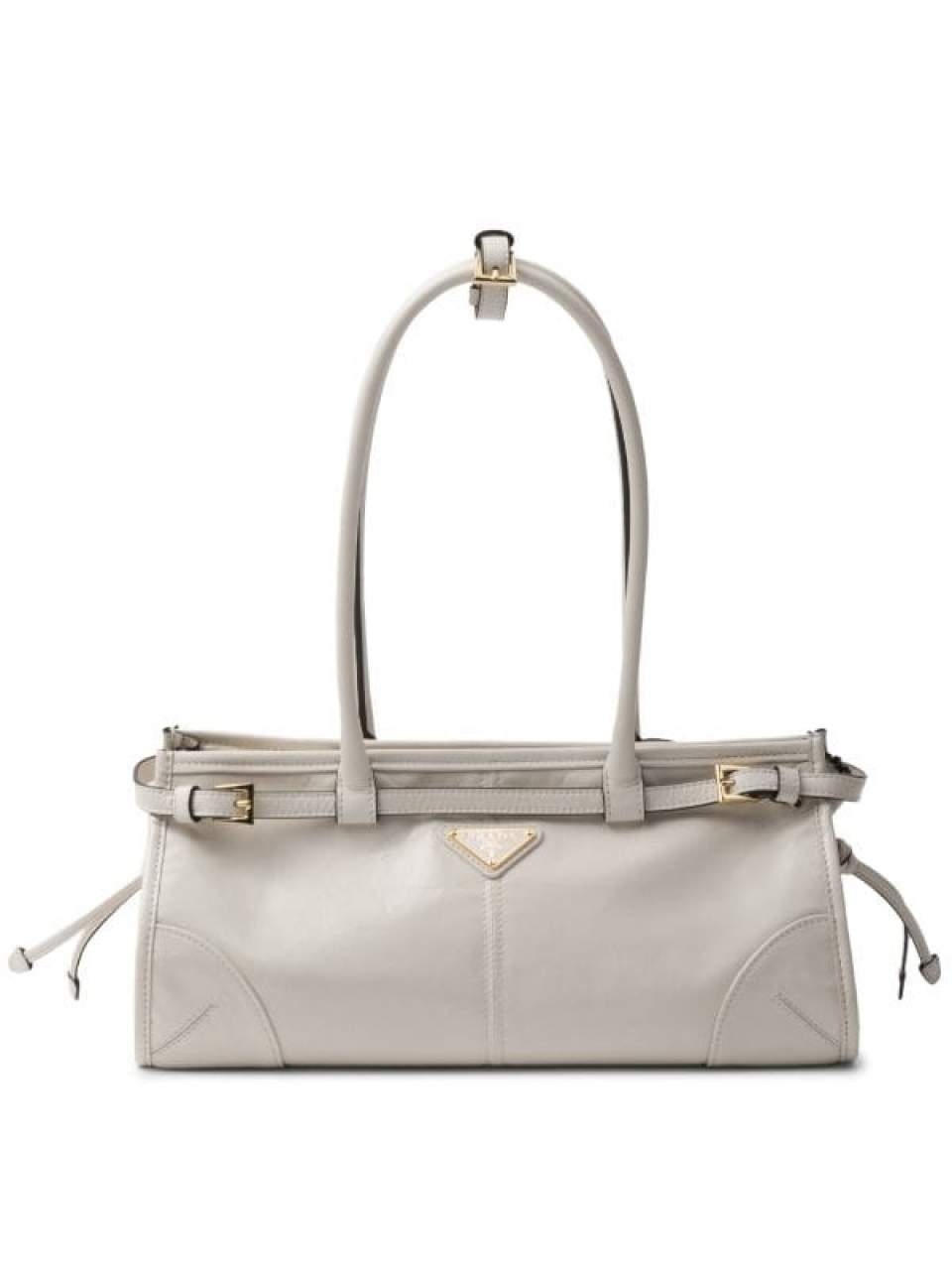 Кожаная средняя сумка Prada